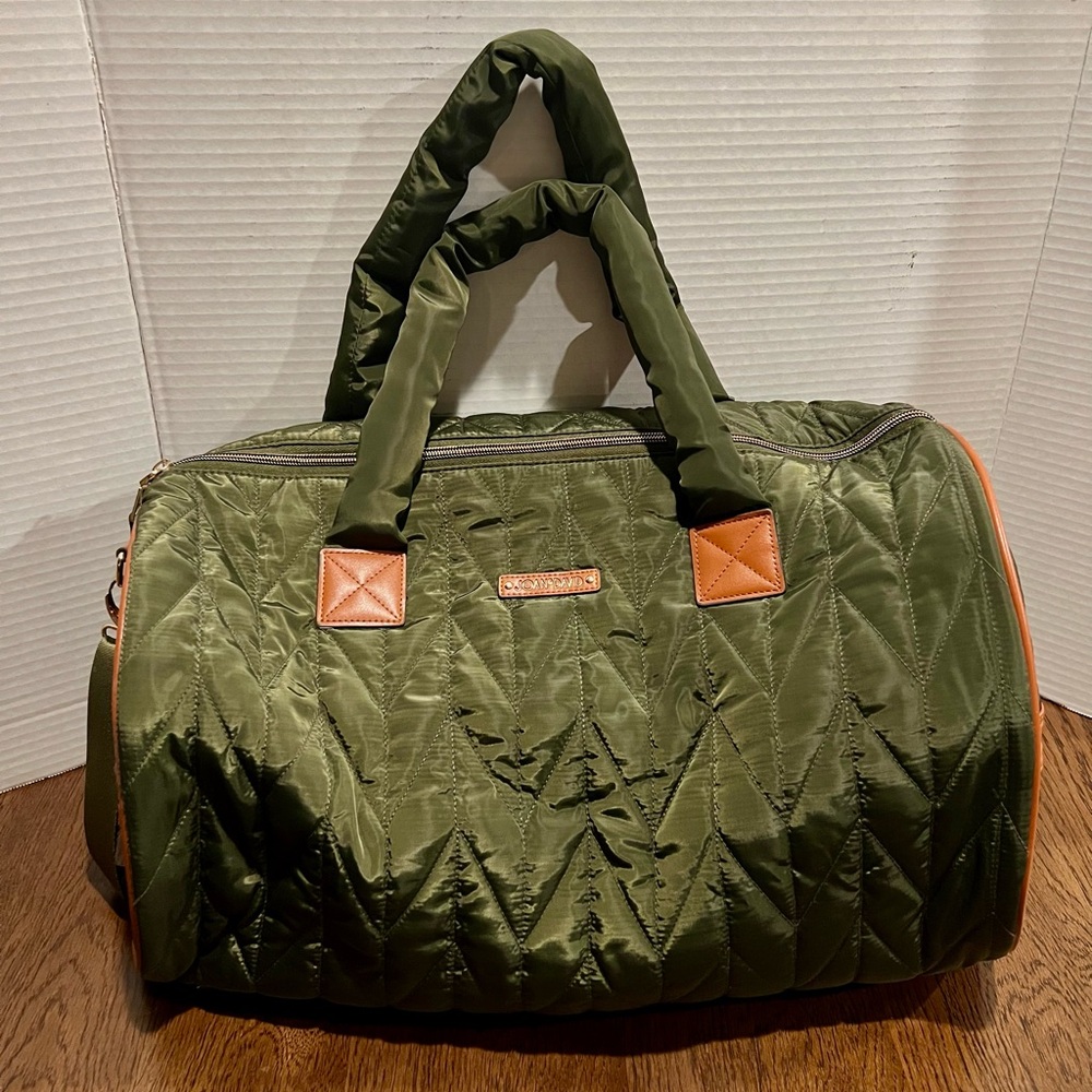Joan and David Diamond Quilted Weekender Bag